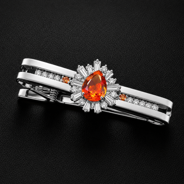 領帶夾→有色寶石 